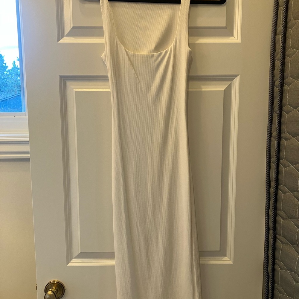 Superdown Strapless White Dress
